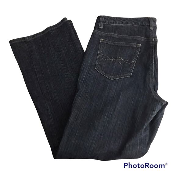 Tommy Hilfiger Jeans Womens 12R Hope Boot Cut Denim Dark Wash High Rise Stretch - Picture 6 of 6